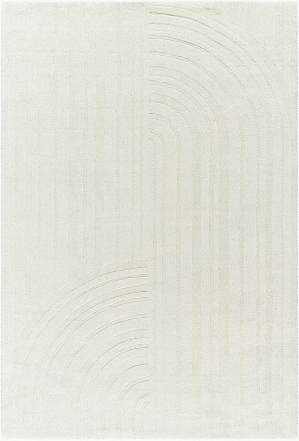 Livabliss Mystique Hand Loomed Wool Accent Rug Soft Pile Entryway Bedroom Floor Decor Ivory, Cream 2' x 3' M5481-23