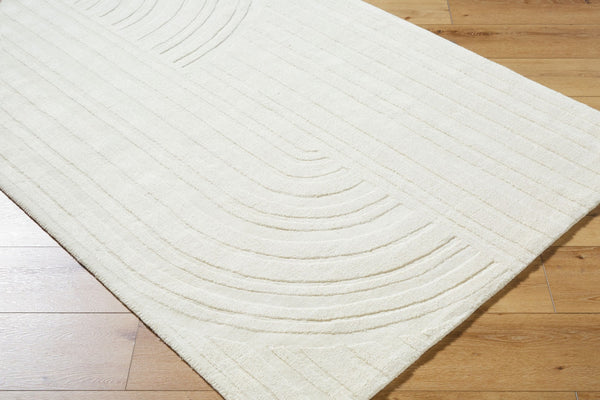 Livabliss Mystique Hand Loomed Wool Accent Rug Soft Pile Entryway Bedroom Floor Decor Ivory, Cream 2' x 3' M5481-23