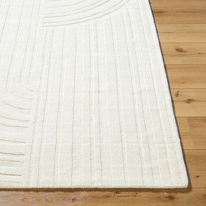 Livabliss Mystique Hand Loomed Wool Accent Rug Soft Pile Entryway Bedroom Floor Decor Ivory, Cream 2' x 3' M5481-23