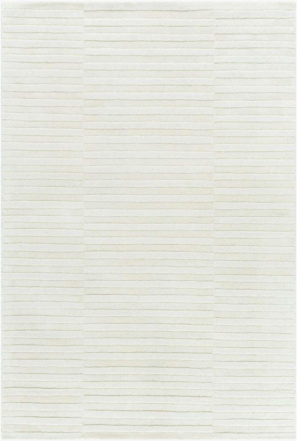 Livabliss Mystique Hand Loomed Wool Accent Rug for Entryways Bedside and Small Spaces Ivory, Cream 5' x 7'6" M5482-576
