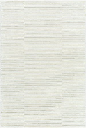 Livabliss Mystique Hand Loomed Wool Accent Rug for Entryways Bedside and Small Spaces Ivory, Cream 5' x 7'6" M5482-576