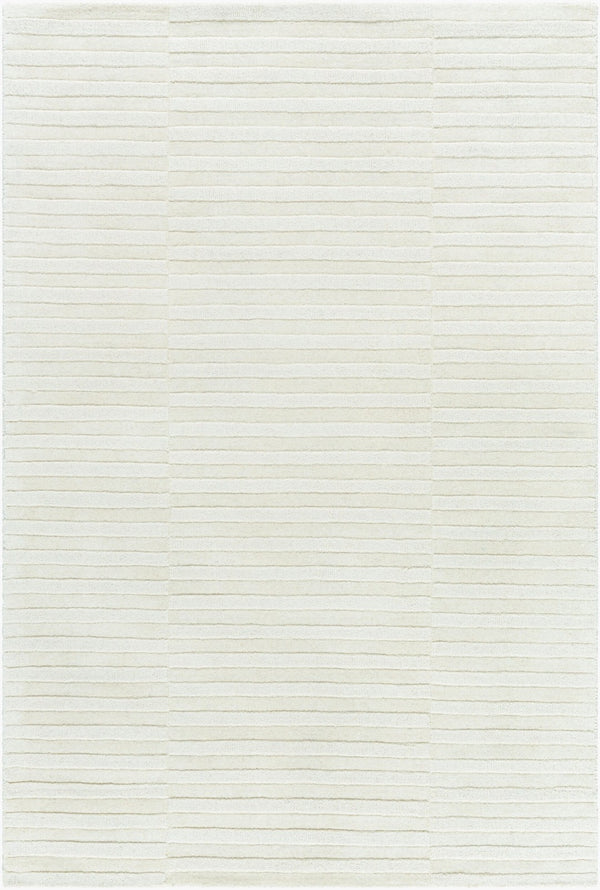 Livabliss Mystique Hand Loomed Wool Accent Rug for Entryways Bedside and Small Spaces Ivory, Cream 5' x 7'6" M5482-576
