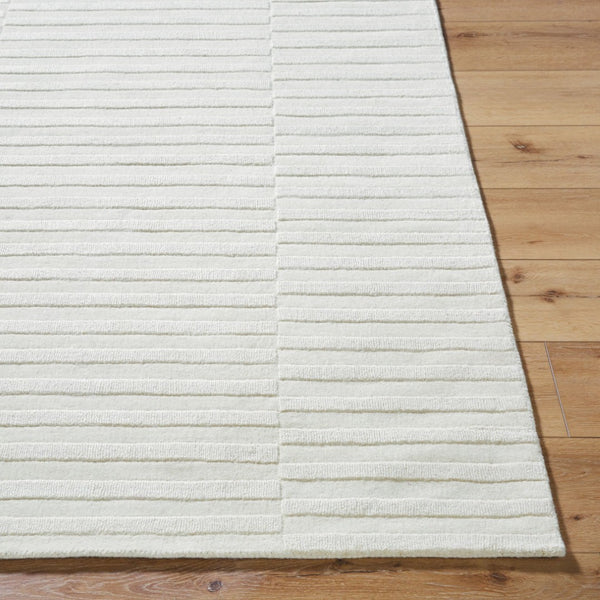 Livabliss Mystique Hand Loomed Wool Accent Rug for Entryways Bedside and Small Spaces Ivory, Cream 5' x 7'6" M5482-576