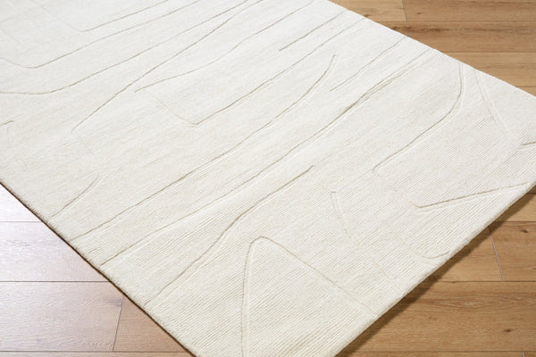 Livabliss Mystique Hand-loomed Wool Accent Rug Artisan Crafted for Entryway or Bedroom Decor Ivory, Cream 2' x 3' M5484-23