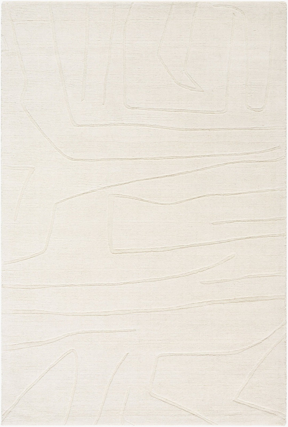 Livabliss Mystique Hand-loomed Wool Accent Rug Artisan Crafted for Entryway or Bedroom Decor Ivory, Cream 2' x 3' M5484-23