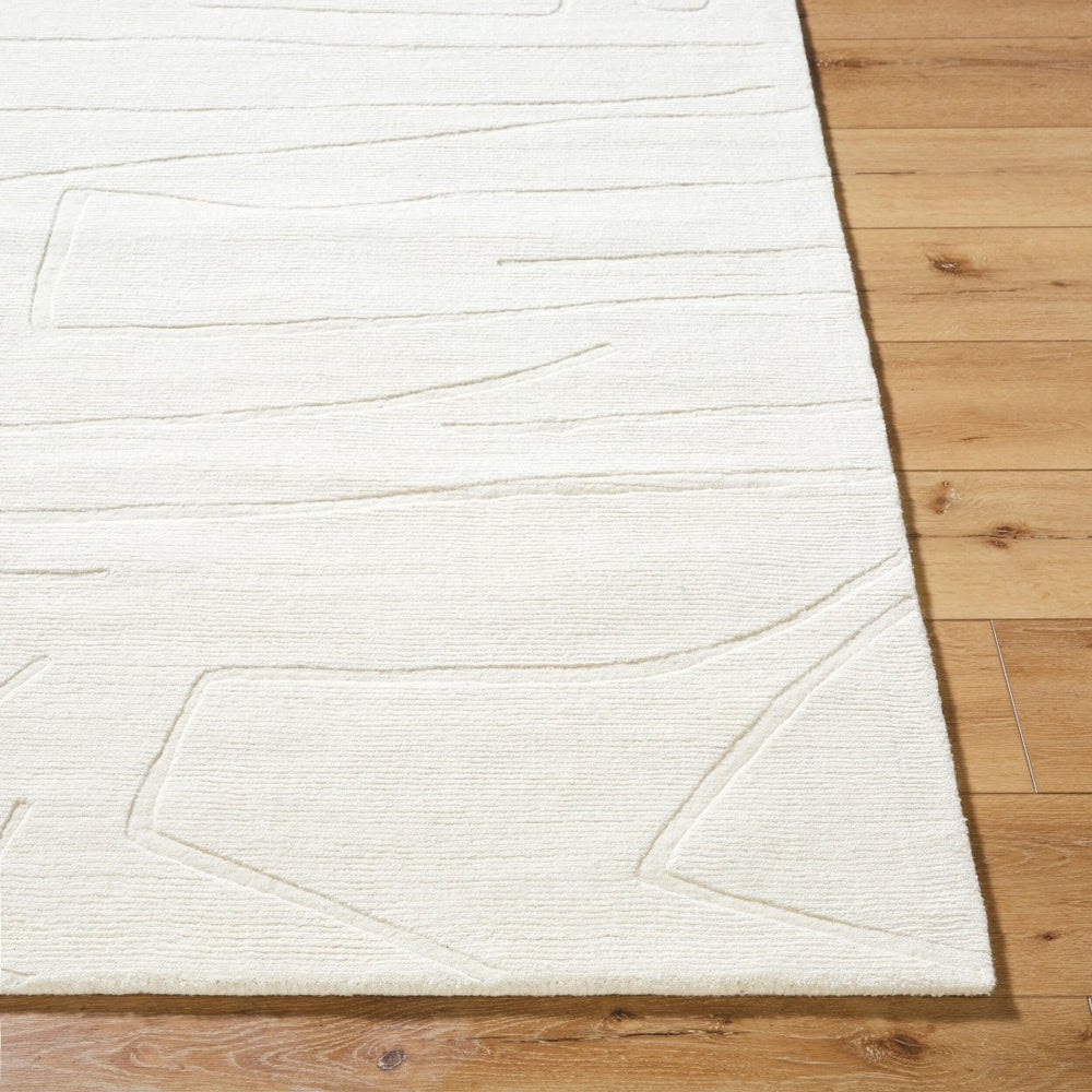 Livabliss Mystique Hand-loomed Wool Accent Rug Artisan Crafted for Entryway or Bedroom Decor Ivory, Cream 2' x 3' M5484-23