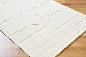 Livabliss Mystique Hand-loomed Wool Accent Rug Artisan Crafted for Entryways and Small Spaces Ivory, Cream 2' x 3' M5485-23