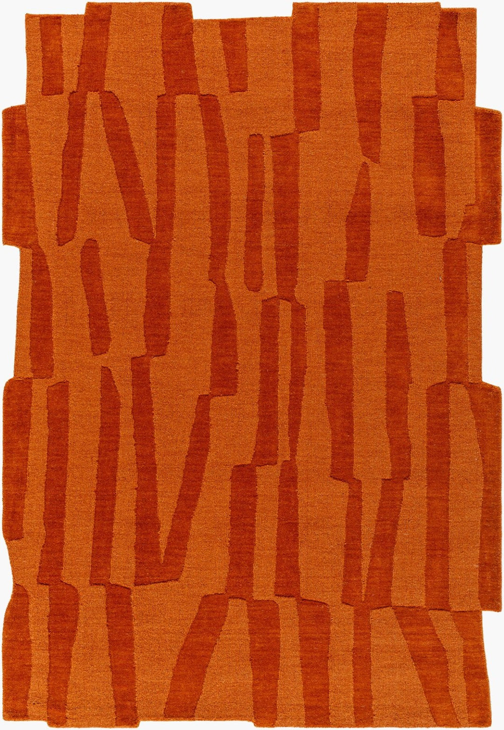 Livabliss Mystique Hand-loomed Wool Accent Rug Plush Artisan Pile for Entryway or Bedroom Burnt Sienna, T 5' x 7'6" M5488-576