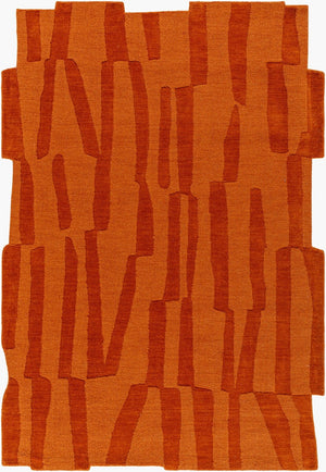 Livabliss Mystique Hand-loomed Wool Accent Rug Plush Artisan Pile for Entryway or Bedroom Burnt Sienna, T 5' x 7'6" M5488-576