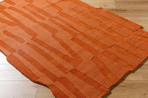 Livabliss Mystique Hand-loomed Wool Accent Rug Plush Artisan Pile for Entryway or Bedroom Burnt Sienna, T 5' x 7'6" M5488-576