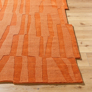 Livabliss Mystique Hand-loomed Wool Accent Rug Plush Artisan Pile for Entryway or Bedroom Burnt Sienna, T 5' x 7'6" M5488-576