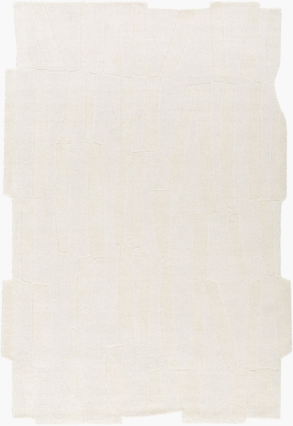 Livabliss Mystique Hand Loomed Wool Accent Rug Plush Medium Pile for Entryway or Home Office Ivory, Cream 2' x 3' M5489-23