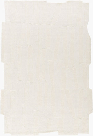 Livabliss Mystique Hand Loomed Wool Accent Rug Plush Medium Pile for Entryway or Home Office Ivory, Cream 2' x 3' M5489-23
