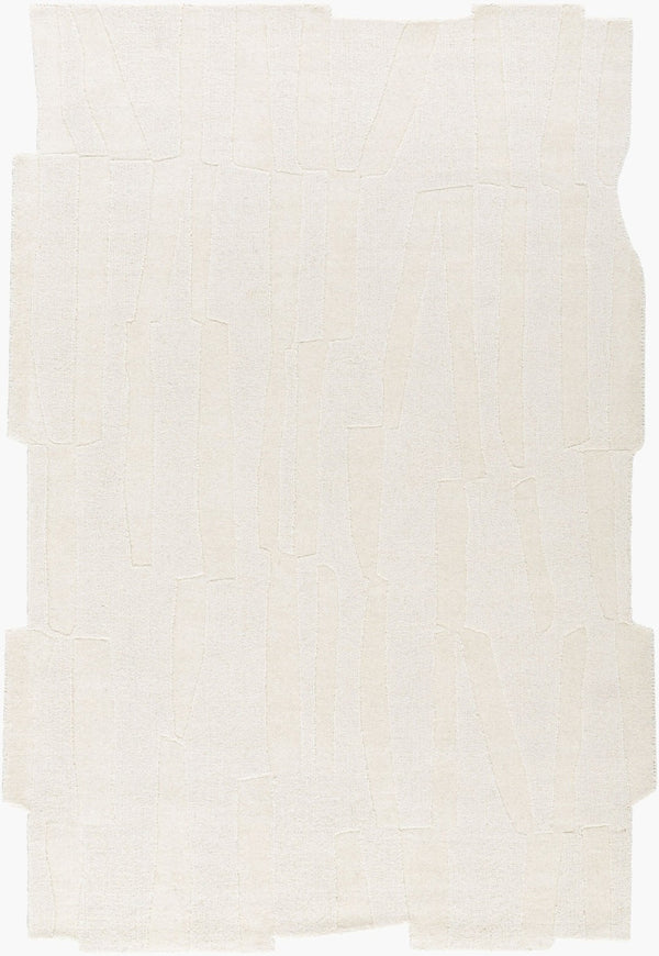Livabliss Mystique Hand Loomed Wool Accent Rug Plush Medium Pile for Entryway or Home Office Ivory, Cream 2' x 3' M5489-23