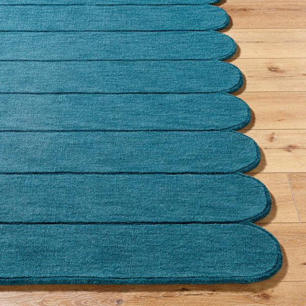 Livabliss Mystique Hand-loomed Wool Accent Rug Soft Plush Pile for Entryway or Bedside Teal, Ocean Blu 5' x 7'6" M5491-576