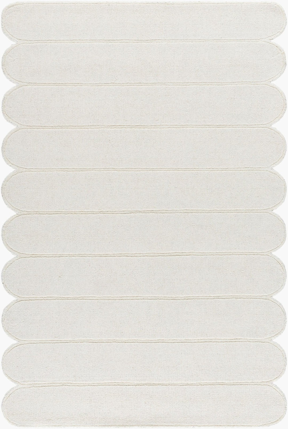 Livabliss Mystique Hand-loomed Wool Accent Rug Artisan Crafted Plush Pile for Entryway or Bedroom Ivory, Cream 5' x 7'6" M5492-576