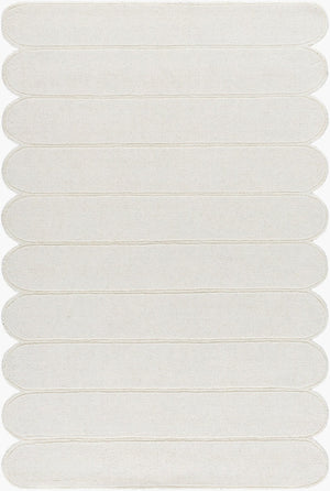 Livabliss Mystique Hand-loomed Wool Accent Rug Artisan Crafted Plush Pile for Entryway or Bedroom Ivory, Cream 5' x 7'6" M5492-576