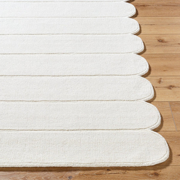 Livabliss Mystique Hand-loomed Wool Accent Rug Artisan Crafted Plush Pile for Entryway or Bedroom Ivory, Cream 5' x 7'6" M5492-576
