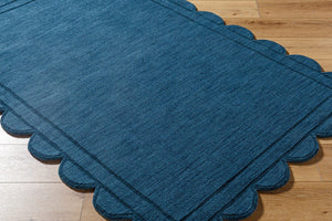 Livabliss Mystique Handloomed Wool Accent Rug Artisan Crafted for Entryway or Bedside Layering Indigo, Midnigh 2' x 3' M5493-23