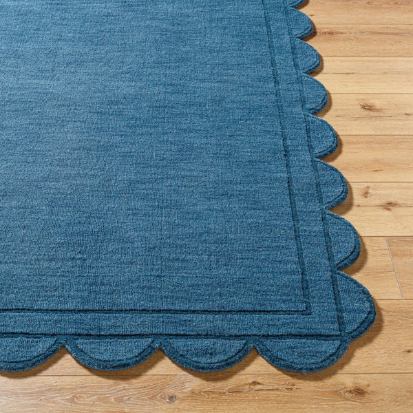 Livabliss Mystique Handloomed Wool Accent Rug Artisan Crafted for Entryway or Bedside Layering Indigo, Midnigh 2' x 3' M5493-23