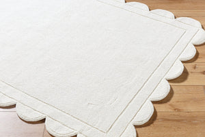 Livabliss Mystique Handloomed Wool Accent Rug Artisan Woven Texture for Entryways and Bedside Ivory, Cream 2' x 3' M5494-23