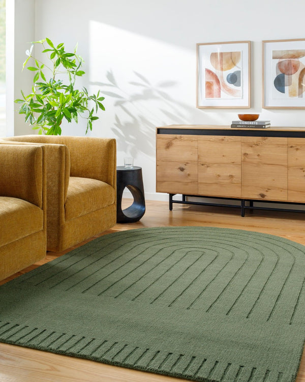 Livabliss Mystique Handmade Artisan Accent Rug India Crafted for Entryways Bedside and Hearth Sage Green, Mos 9' x 12' M5495-912