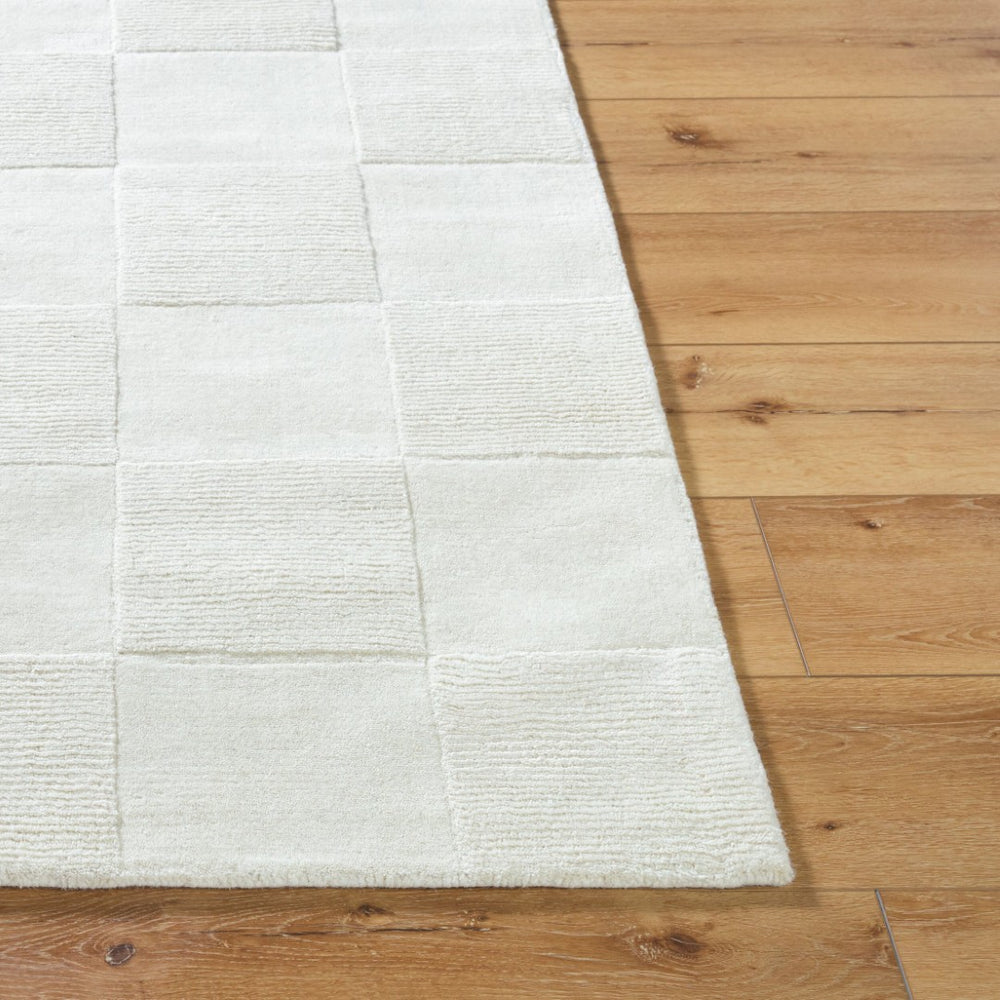 Livabliss Mystique Hand Loomed Wool Area Rug Bohemian Global Style for Living Room Bedroom Ivory, Cream 3'11" x 5'7" M5499-31157