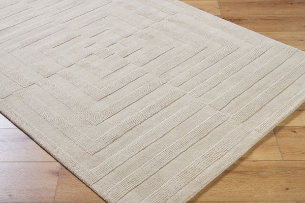 Livabliss Mystique Hand-loomed Wool Area Rug Bohemian Global Pattern for Eclectic Living Rooms Ivory, Cream 6'7" x 9'10" M5500-67910