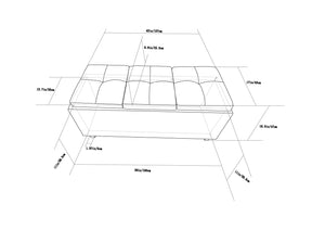 English Elm Avalon - Stylish Midnight Black Storage Ottoman With Lift-Up Lids And Versatile Serving Tray Feature B136P158249