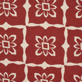 Christopher Knight Home® - Noble House - Tallevast Outdoor 5'3" X 7' Trellis Area Rug, Red and Ivory