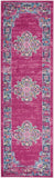 Nourison Passion PSN03 Machine Made Power-loomed Ornamental Border Indoor Only Bohemian Vintage Rug Fuchsia, Pink 100% Polypropylene 99446387646