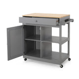 Christopher Knight Home® - Noble House - Telfair Kitchen Cart with Wheels