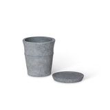 Meyer Cement Garden Pot w/ Tray, 5.5" ECL36029 Park Hill