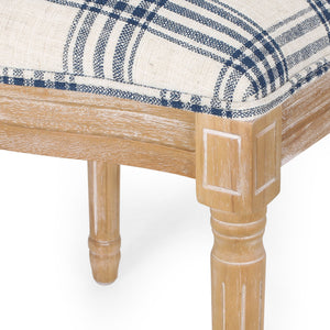 English Elm Christopher Knight Home® - Kd Upholstered Dining Chairs - Elegant French Country Design With Round Backrest & Fluted Legs 60352.00DBLUPLD