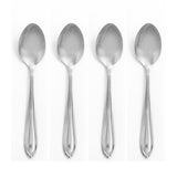 Hampton Forge Ginger Stainless Steel 4-Piece Teaspoons Set, Mirror Finish