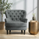 Christopher Knight Home® - Noble House - Tafton Tufted Grey Fabric Club Chair