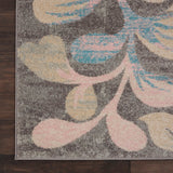 Nourison Tranquil TRA03 Machine Made Power-loomed No Border Indoor Only Farmhouse  Rug Grey Beige, Beige and Grey 100% Polypropylene 99446484147