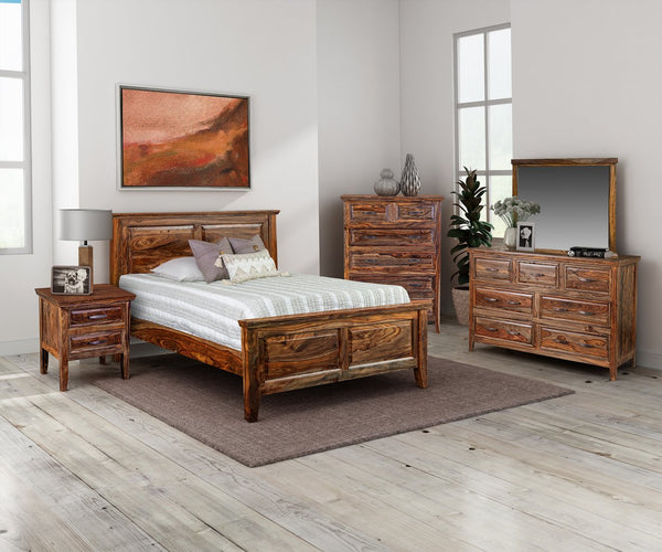 Porter Designs Porter Sonora Solid Sheesham Wood Chest With Rustic Gold Hardware For Timeless Bedroom Storage Brown Wood 04-196-03-9740