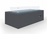 Black Granite Rectangular Fire Table