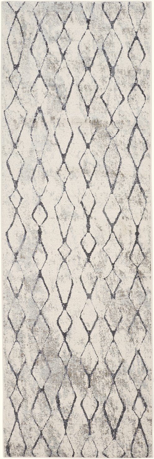 Feizy Rugs Kano Distressed Low Pile Area Rug - Versatile, Stain-resistant & Pet-friendly Design For Modern Spaces Ivory,Gray,Taupe Polypropylene,Polyester 8643872fsndchli7a