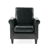 Christopher Knight Home® - Noble House - Freemont Bonded Leather Black Club Chair