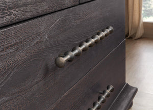 Hooker Furniture Big Sky Small Wardrobe — Charred Timber Pecky Hickory Armoire With Burlap Doors, Bronze Hardware, Vertical Storage 6700-90213-98