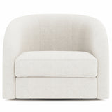 Bernhardt Terra Fabric Swivel Chair White,Cream Fabric P1362SA