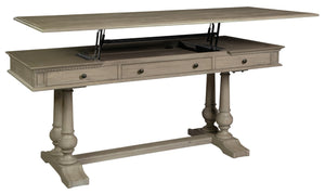 Hekman Furniture Hekman Accents Captians Variable Hgt Desk 28586 Wellington Driftwood