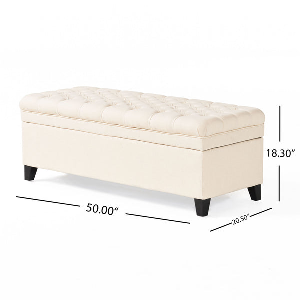 English Elm Juliana Rectangular Storage Ottoman Upholstered Lift Top for Living Room Seating 57741.00