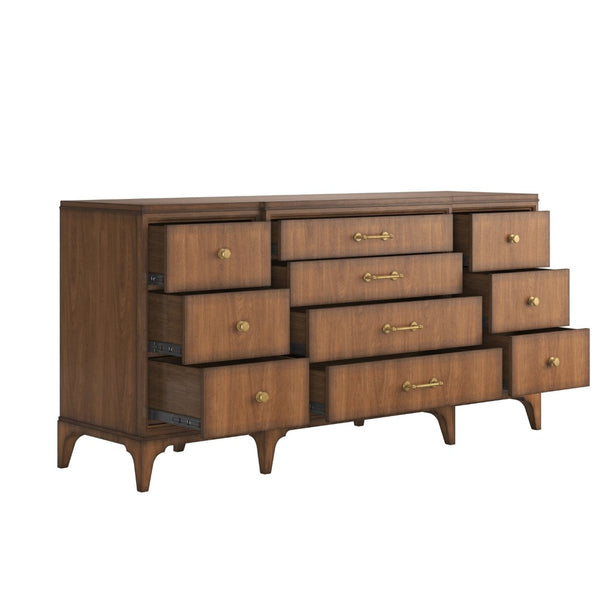 A.R.T. Furniture Harbor Dresser - Elegant Weathered Wood Storage Solution for Coastal or Farmhouse Bedroom Decor 338130-2731