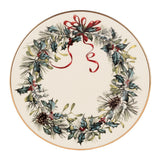 Lenox Winter Greetings Dinner Plate Red & Green, IVORY PORCELAIN 185518002