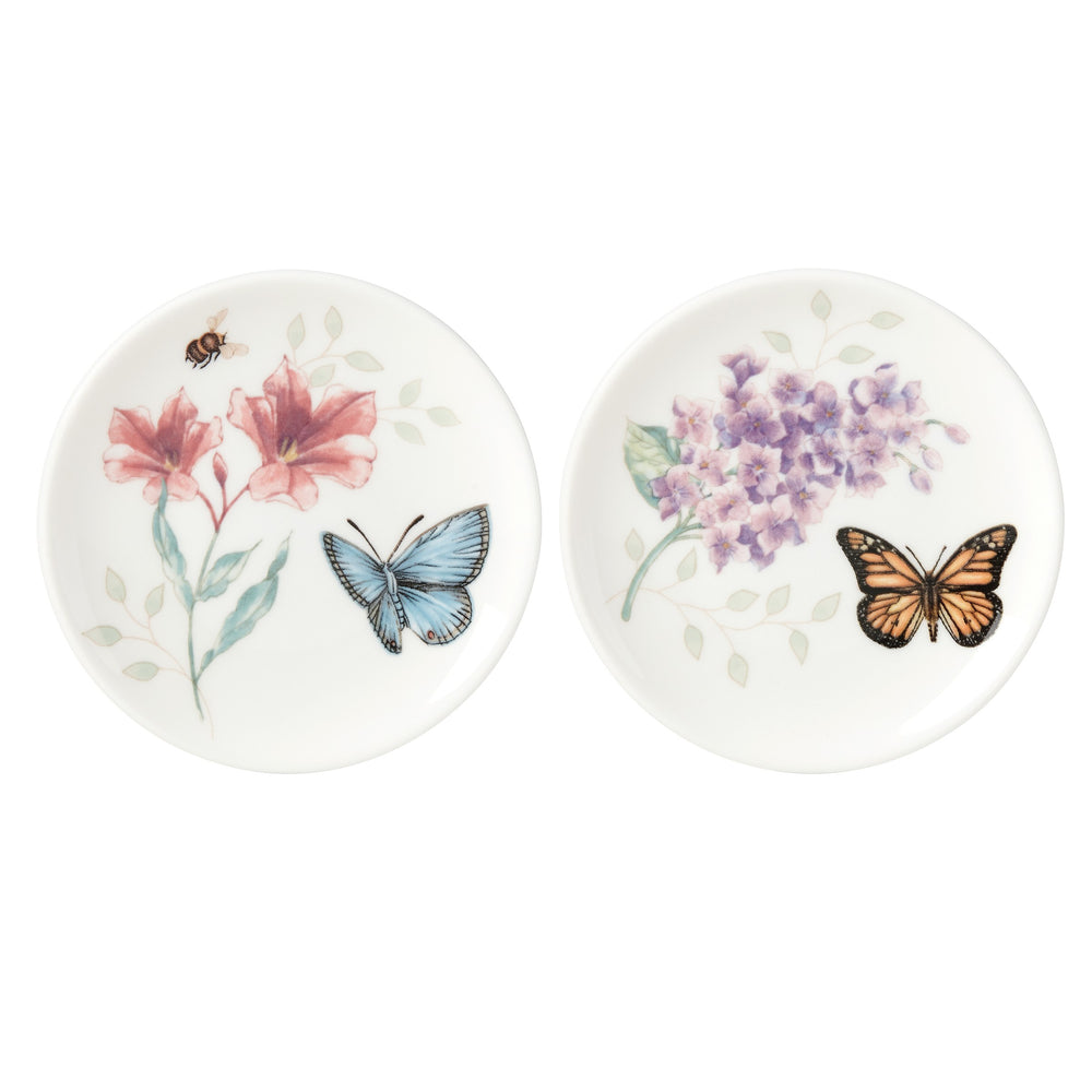 Lenox Butterfly Meadow 2-Piece Coaster Set Multi, WHITE PORCELAIN 885607