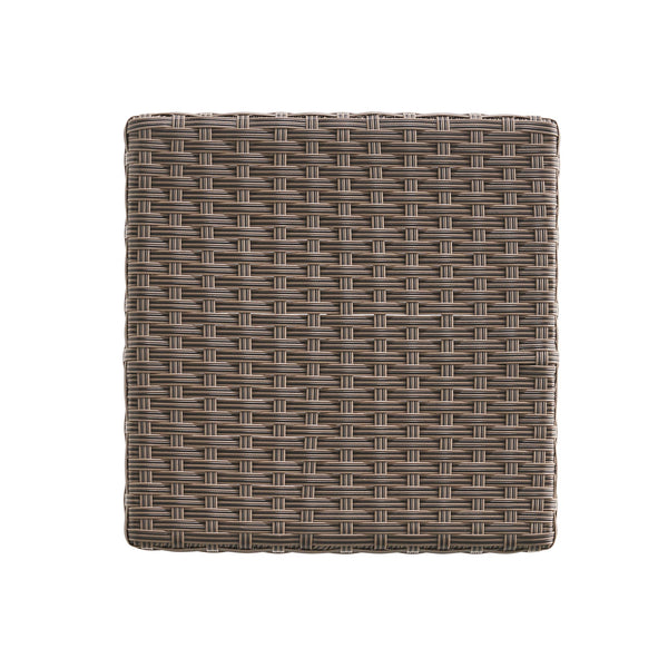 English Elm Outdoor Woven Polyethylene Rattan Backless Barstools Set of 2 for Patio and Poolside 54774.00