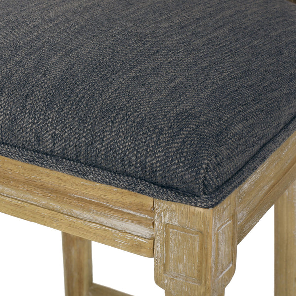 English Elm Christopher Knight Home® - French Country Virabit 2-Piece 30.25" Bar Stools with Hand-Woven Rattan Back & Tufted Cushions 71615.00CHAR